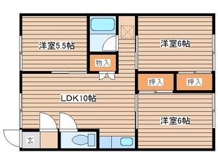 谷内マンションNo.2の物件間取画像